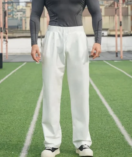 Men's Casual Fashionable  Pants Trousers Loose Drawstring Basketball Running Training Cotton Sport Long Pants